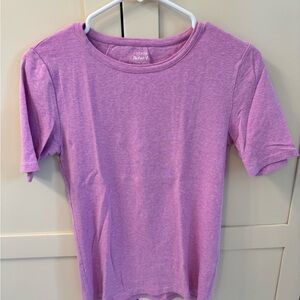 J. Crew Heathered Lilac Short Sleeve Crewneck Tee